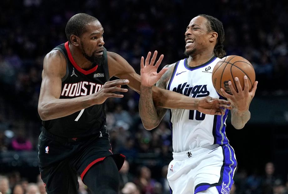 [图]德罗赞22分杜兰特23分 国王送火箭三连败